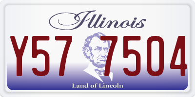 IL license plate Y577504