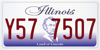 IL license plate Y577507
