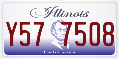 IL license plate Y577508