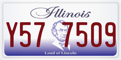 IL license plate Y577509