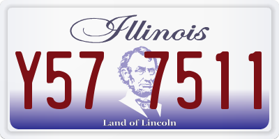 IL license plate Y577511