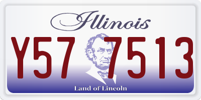 IL license plate Y577513