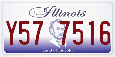 IL license plate Y577516