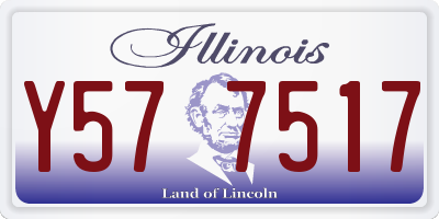 IL license plate Y577517
