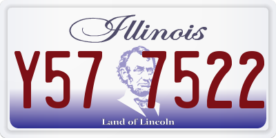 IL license plate Y577522
