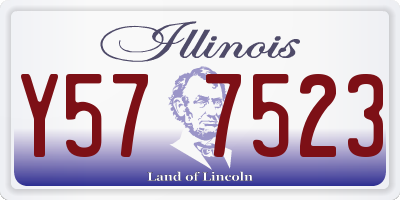IL license plate Y577523