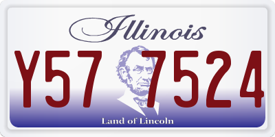IL license plate Y577524