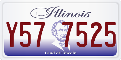 IL license plate Y577525