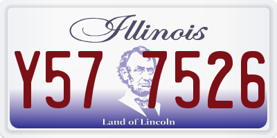 IL license plate Y577526