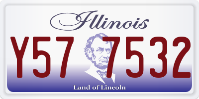 IL license plate Y577532