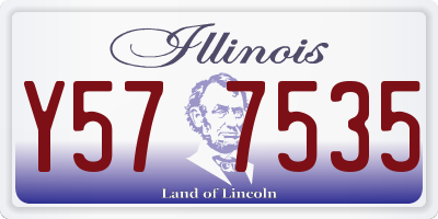 IL license plate Y577535