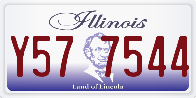 IL license plate Y577544
