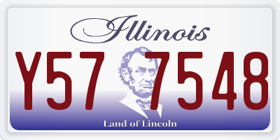 IL license plate Y577548