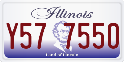 IL license plate Y577550