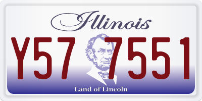 IL license plate Y577551