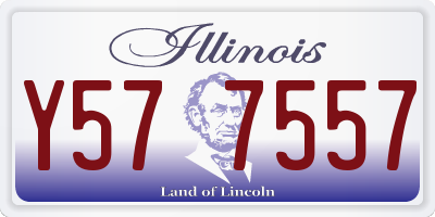 IL license plate Y577557
