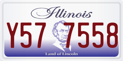 IL license plate Y577558