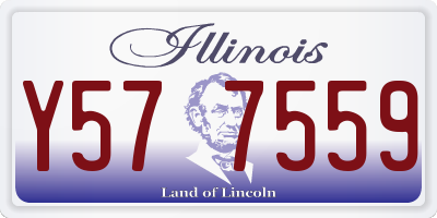 IL license plate Y577559
