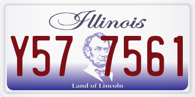 IL license plate Y577561