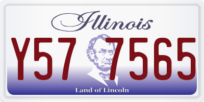 IL license plate Y577565