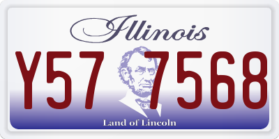 IL license plate Y577568