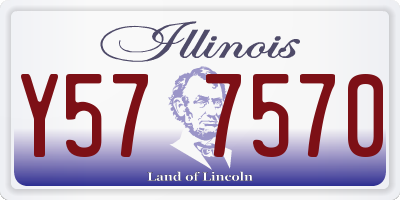 IL license plate Y577570