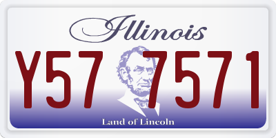 IL license plate Y577571