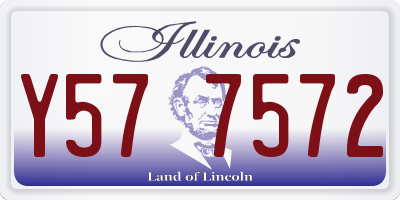 IL license plate Y577572