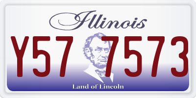 IL license plate Y577573