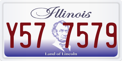 IL license plate Y577579