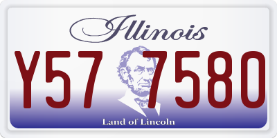 IL license plate Y577580