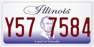 IL license plate Y577584