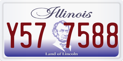 IL license plate Y577588