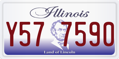 IL license plate Y577590