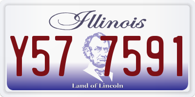 IL license plate Y577591