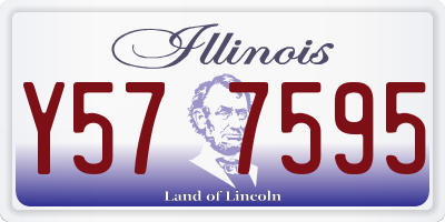 IL license plate Y577595