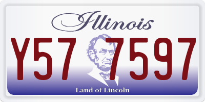 IL license plate Y577597