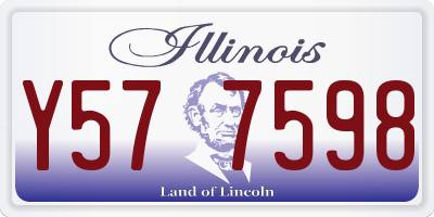 IL license plate Y577598