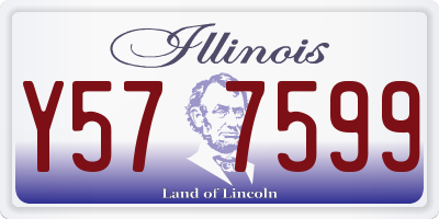 IL license plate Y577599