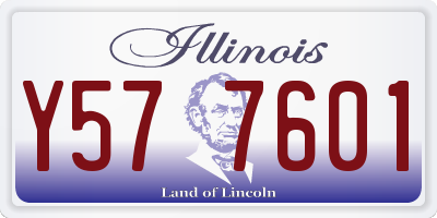 IL license plate Y577601