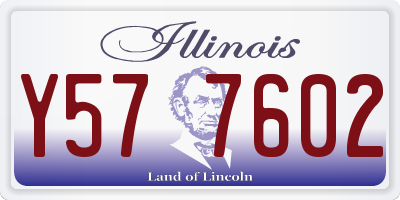 IL license plate Y577602