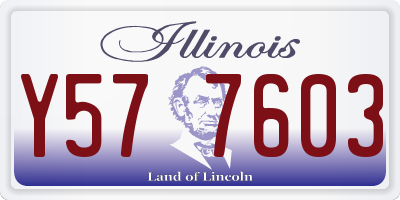 IL license plate Y577603