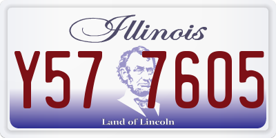 IL license plate Y577605