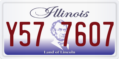 IL license plate Y577607
