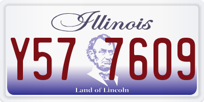 IL license plate Y577609