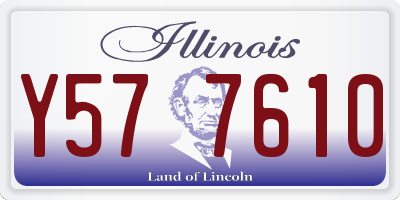 IL license plate Y577610