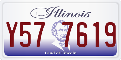 IL license plate Y577619