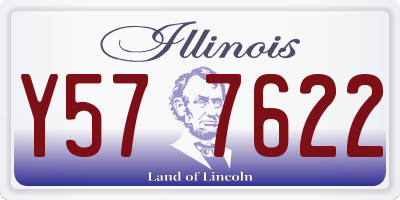 IL license plate Y577622