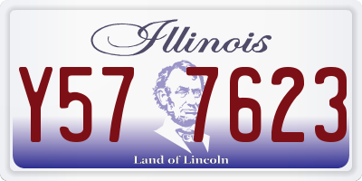 IL license plate Y577623
