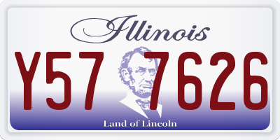 IL license plate Y577626